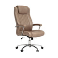 Chaise de bureau ergonomique en cuir synthétique, réglable et pivotante