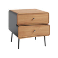 Table de chevet moderne avec tiroirs en bois