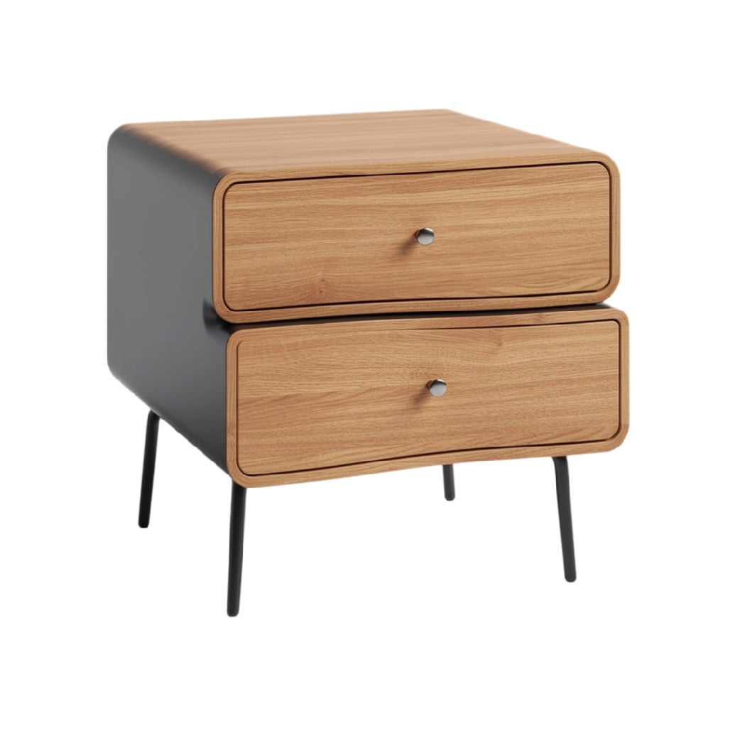 Table de chevet moderne avec tiroirs en bois